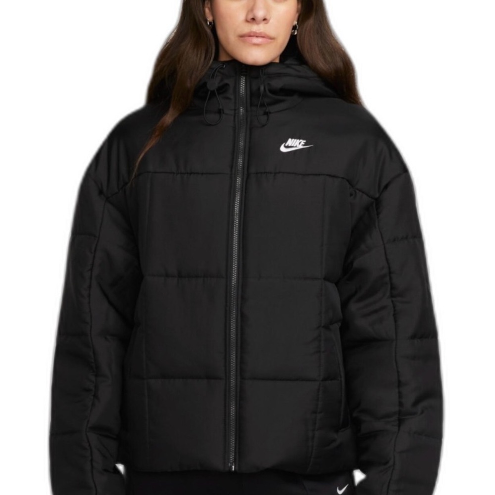 Nike Women's Hooded Black Puffer Jacket